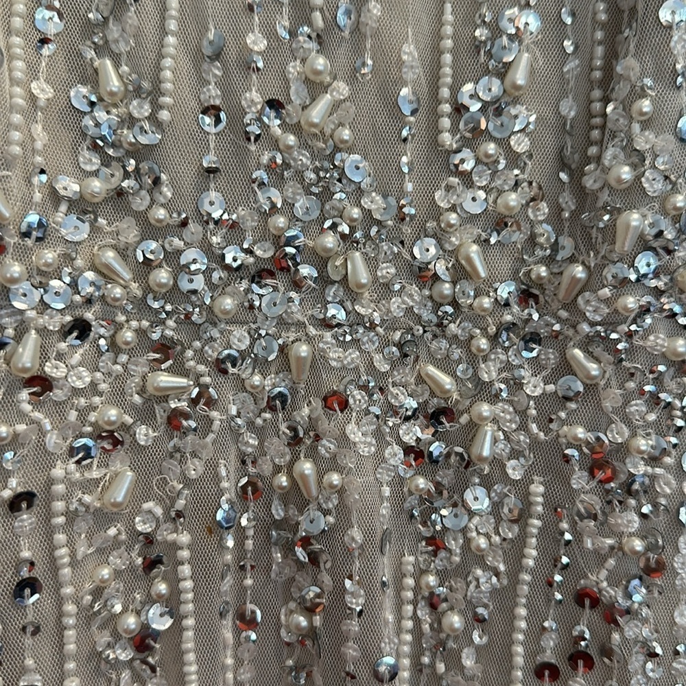 ✔️#63B Brand new with tags Adrianna Papell beaded capelet dress in I it Bscot - Picture 16 of 16